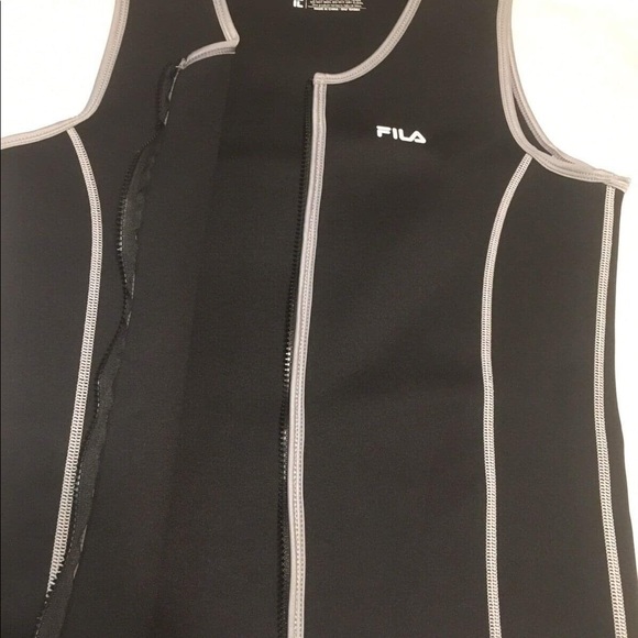 Fila Men's Neoprene Sauna Zipper Vest - Size Med NWOT - Picture 6 of 11